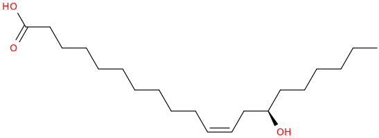 11 eicosenoic acid, 14 hydroxy , (11z,14r) 